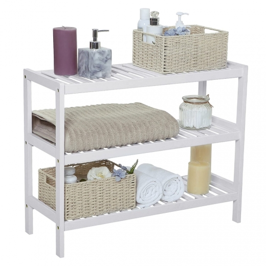 Regál Leila, 70 cm, biela - 1