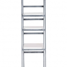 Regál Lilla, 151 cm, šedá/bílá - 4