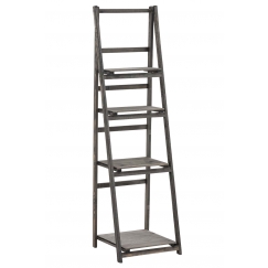 Regál Lilla, 151 cm, tmavohnedá