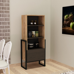 Regál Nero, 150 cm, ořech