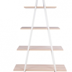 Regál poschodový Spiky, 180 cm, biela - 1