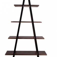 Regál poschodový Spiky, 180 cm, čierna - 1