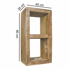 Regál Rustica, 90 cm, mangové drevo - 3