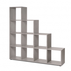 Regál s 10 úložnými úrovněmi Rodrigo, 156 cm, beton - 2