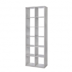 Regál s 12 policemi Xaver, 210 cm, beton - 2