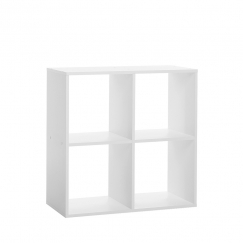 Regál s 4 policemi Lamar, 71 cm, bílá