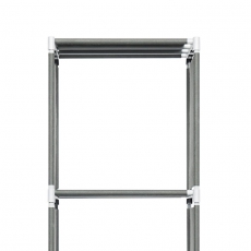 Regál s 4 policemi QuickTec, 145 cm, antracit - 7