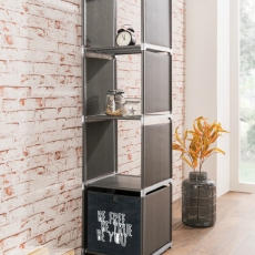 Regál s 4 policemi QuickTec, 145 cm, antracit - 2