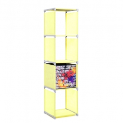 Regál s 4 policemi QuickTec, 145 cm, zelená