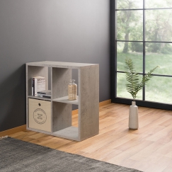 Regál s 4 policemi Xaver, 73 cm, beton