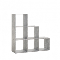 Regál s 6 úložnými úrovněmi Dino, 105 cm, beton