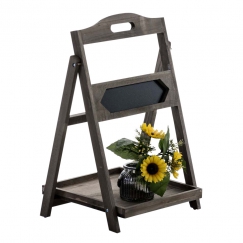 Regál s tabuľou Karma, 65 cm, hnedá