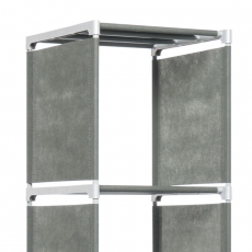 Regál so 4 policami QuickTec, 145 cm, antracit - 6