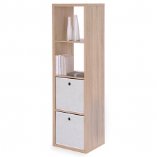 Regál so 4 policami Xaver, 141 cm, dub