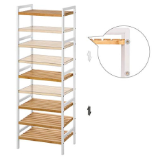 Regál Tier, 142 cm, bambus - 5