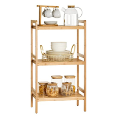 Regál Tier, 80 cm, bambus - 7