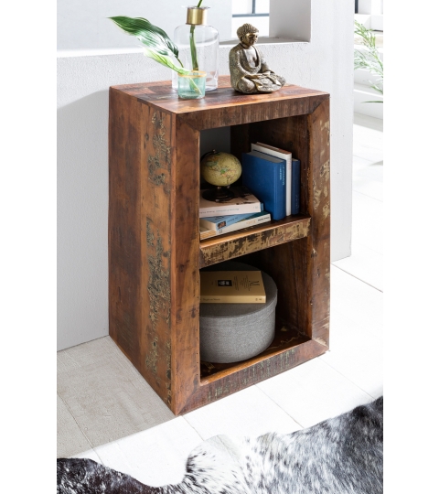 Regál z recyklovaného dreva Kalkutta, 90 cm, mango