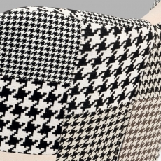 Relaxačné kreslo s drevenou podnožou Lucy patchwork pepito - 8