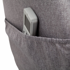 Relaxačné kreslo s masážnou funkciou Apix, textil, svetlo šedá - 6
