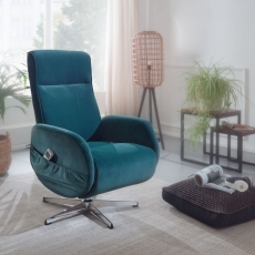 Relaxačné kreslo s masážnou funkciou Apix, textil, zelená - 8