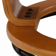 Relaxační křeslo s podnožkou Giro, hnědá - 6