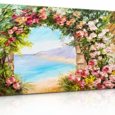 Reprodukce obrazu Květinová brána, 120x80 cm - 3
