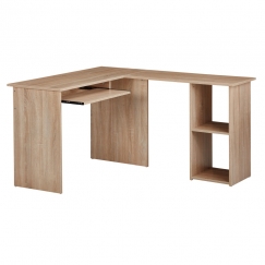 Rohový písací stôl Buero, 140 cm, dub Sonoma