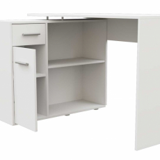 Rohový písací stôl Elena, 120 cm, biela - 6