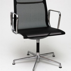 Konferenčná stolička Magnum, sieťovina, čierna - 3