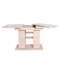 Rozkladací jedálenský stôl Flash, 160 cm, dub - 6