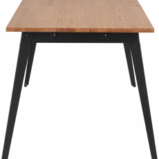 Rozkladací jedálenský stôl Milt, borovica/čierna - 3