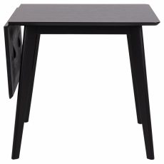 Rozkladací jedálenský stôl Roxby, 120 cm, čierna - 3