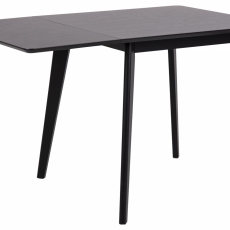Rozkladací jedálenský stôl Roxby, 120 cm, čierna - 5