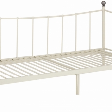 Rozkládací postel Markur, 90-180 cm, bílá - 2