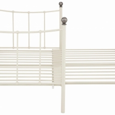 Rozkládací postel Markur, 90-180 cm, bílá - 4