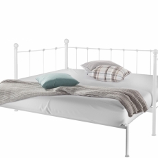 Rozkládací postel Markur, 90-180 cm, bílá - 1