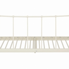 Rozkládací postel Markur, 90-180 cm, bílá - 6