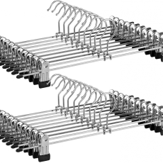 Šatní ramínko Elon (SET 20 ks), 40 cm, stříbrná - 1