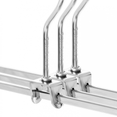 Šatní ramínko Elon (SET 20 ks), 40 cm, stříbrná - 6