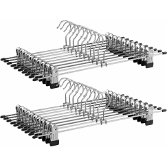 Šatní ramínko Elon (SET 20 ks), 40 cm, stříbrná