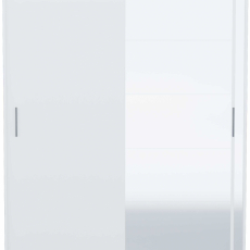 Šatní skříň Lustro II, 216 cm, bílá matná - 2