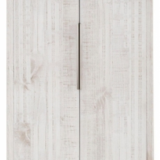 Šatní skříň Rike, 180 cm, bílá - 4