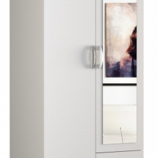 Šatní skříň Romana II, 205 cm, bílá - 1