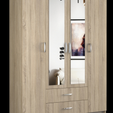 Šatní skříň Romana III, 205 cm, dub sonoma - 3