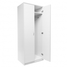 Šatní skříň s dveřmi Haven, 188x74 cm, bílá - 2