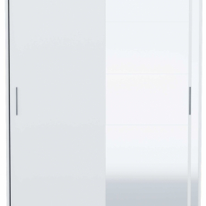 Šatníková skriňa Lustro I, 216 cm, biela matná - 3