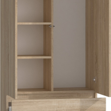 Šatníková skriňa Malwa, 180 cm, dub sonoma - 3
