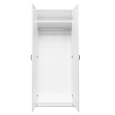 Šatníková skriňa s dverami Haven, 188x74 cm, biela - 4