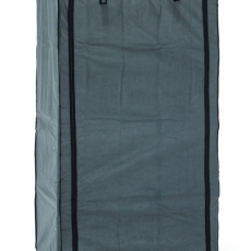 Šatníková textilné skriňa Peyton, 170 cm, sivá/čierna - 3