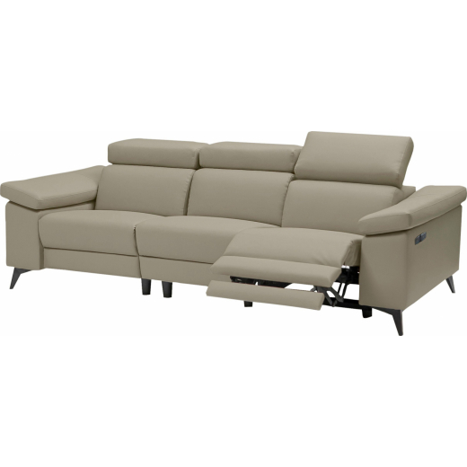 Sedací souprava Sammy, syntetická kůže, 3 místná, béžová - 1